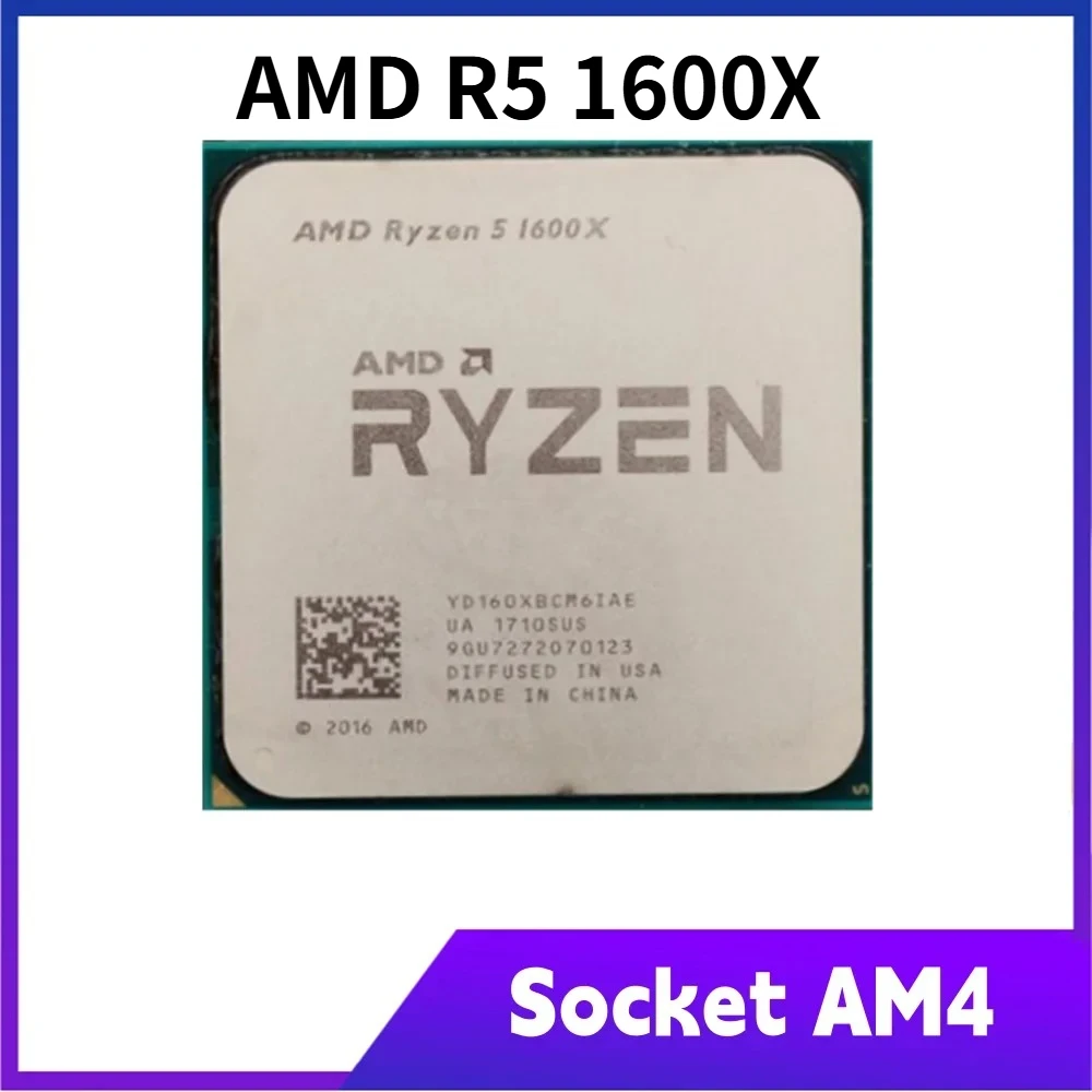 New AMD R5 1600X Six-Core Twelve-Thread 3.6 GHz CPU 95W L3=16M Socket AM4 AMD Ryzen 5 1600X
New AMD R5 1600X Six-Core Twelve-Thread 3.6 GHz CPU 95W L3=16M Socket AM4 AMD Ryzen 5 1600X