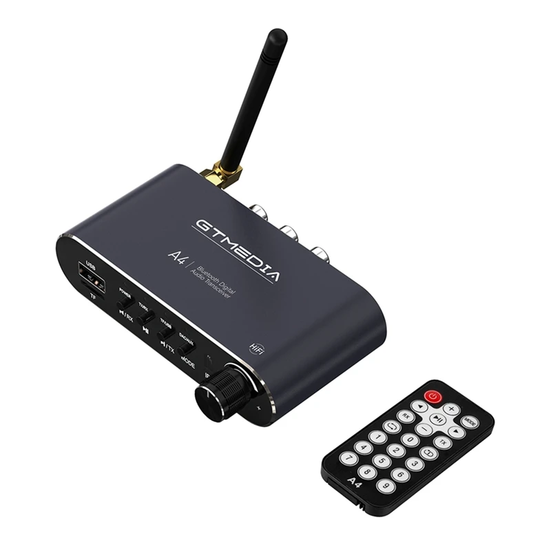 GTMEDIA A4 Bluetooth 5.1 Receiver Wireless Audio Adapter With RCA, 3.5Mm Jack, SBC/AAC Decoding For TV, Car
GTMEDIA A4 Bluetooth 5.1 Receiver Wireless Audio Adapter With RCA, 3.5Mm Jack, SBC/AAC Decoding For TV, Car