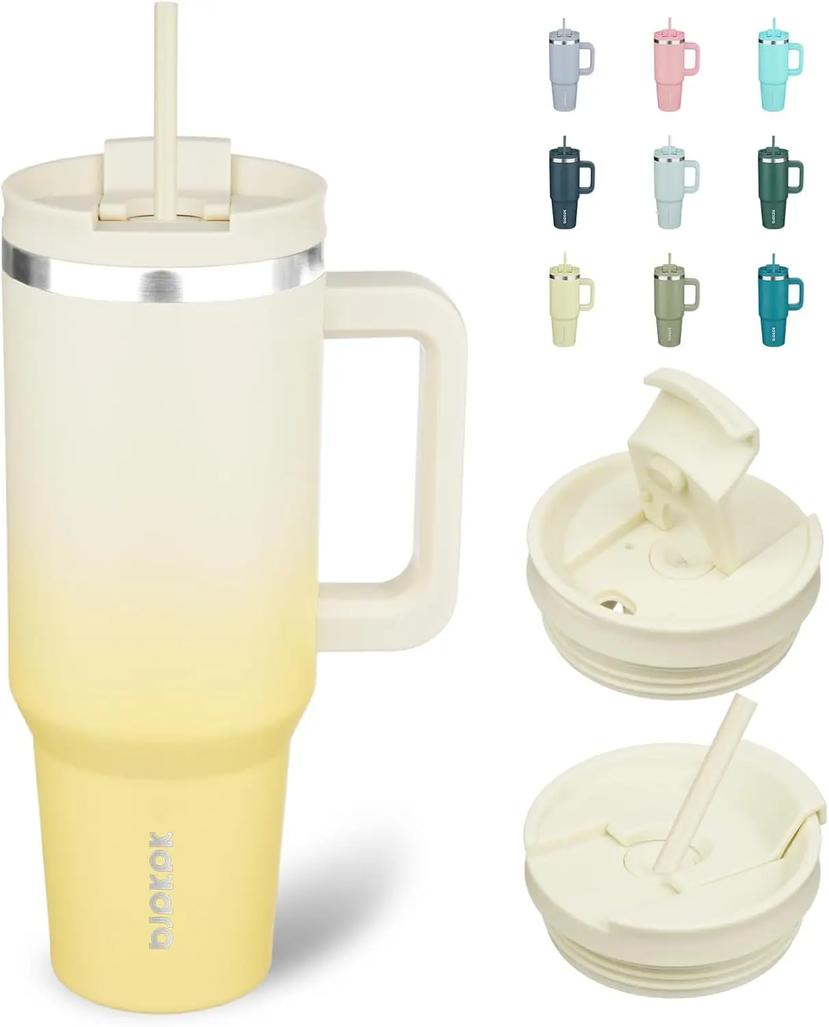 40 oz Tumbler With Handle Insulated Tumblers With Lid And Straw Stainless Steel Thermal Cup
40 oz Tumbler With Handle Insulated Tumblers With Lid And Straw Stainless Steel Thermal Cup