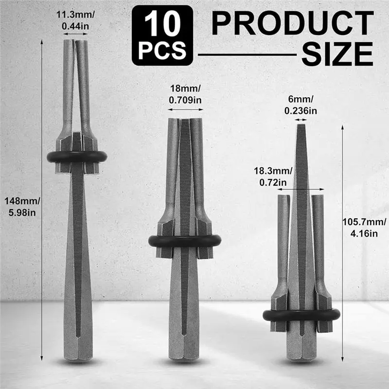 A64Z 10 Pcs Heavy Duty Chisel And Stone Splitting Tools, Rock Splitting Wedges(3/4"), Shims For Marble, Concrete
A64Z 10 Pcs Heavy Duty Chisel And Stone Splitting Tools, Rock Splitting Wedges(3/4"), Shims For Marble, Concrete