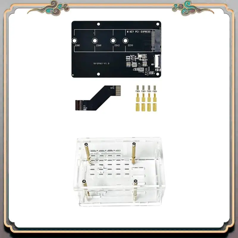 Durable For Raspberry Pi 5 Dedicated PCIE To M.2 NVME SSD State Drive Expansion Board 2230 2242 2260 2280 Support Pi5 Cooler
Durable For Raspberry Pi 5 Dedicated PCIE To M.2 NVME SSD State Drive Expansion Board 2230 2242 2260 2280 Support Pi5 Cooler