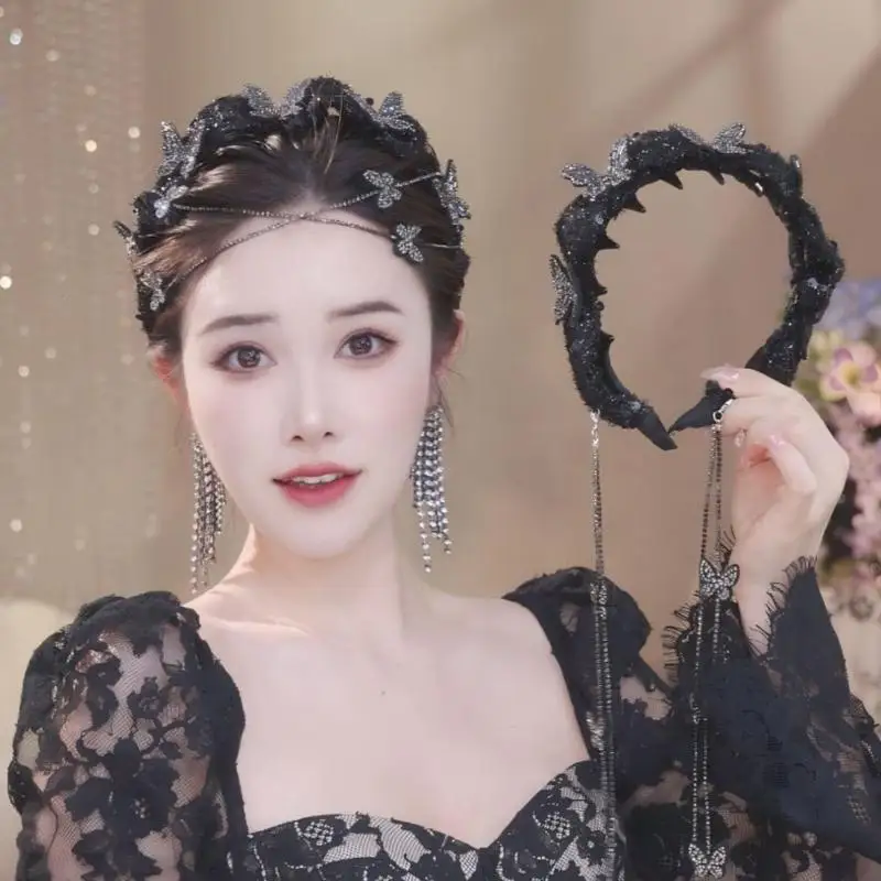 Sparkling Butterfly Hair Hoop, Rhinestone & Tassel Headpiece for Parties, Celebrations & Festive Gift Giving
Sparkling Butterfly Hair Hoop, Rhinestone & Tassel Headpiece for Parties, Celebrations & Festive Gift Giving