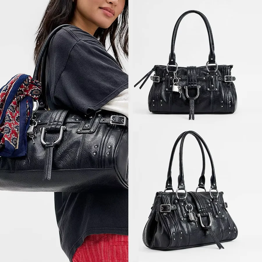 Fashionable Vintage Luxury Rivets Bag Unique Designer For Women Large Capacity Leather Shoulder Bag Elegant Crossbody Minimalist
Fashionable Vintage Luxury Rivets Bag Unique Designer For Women Large Capacity Leather Shoulder Bag Elegant Crossbody Minimalist
