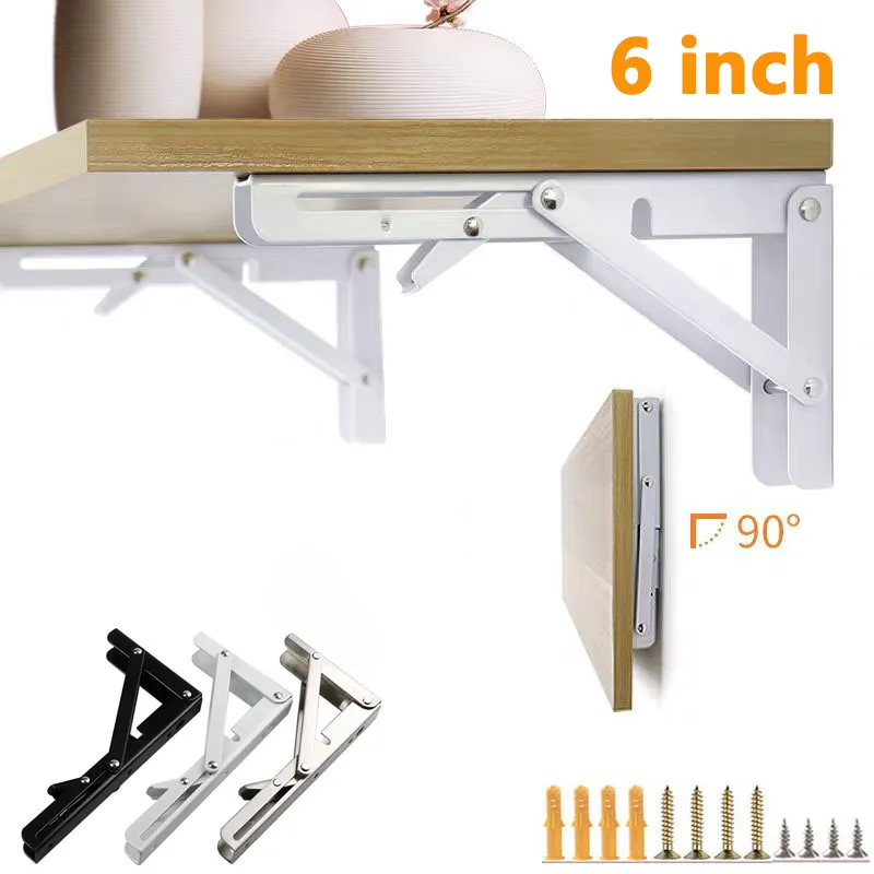 2 шт. складные кронштейны для полок, складные настенные петли L-образного стола для скамейки и стола с винтами, 6-20 дюймов, экономия места
2 шт. складные кронштейны для полок, складные настенные петли L-образного стола для скамейки и стола с винтами, 6-20 дюймов, экономия места