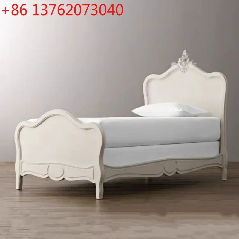American country single children French retro carved bed simple princess bed
American country single children French retro carved bed simple princess bed