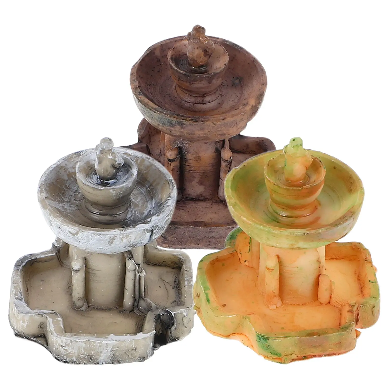 3pcs Mini Landscape Fountain Desktop Decorative Accessories for Terrarium Zen Garden Resin Statue Creative Micro Decor
3pcs Mini Landscape Fountain Desktop Decorative Accessories for Terrarium Zen Garden Resin Statue Creative Micro Decor