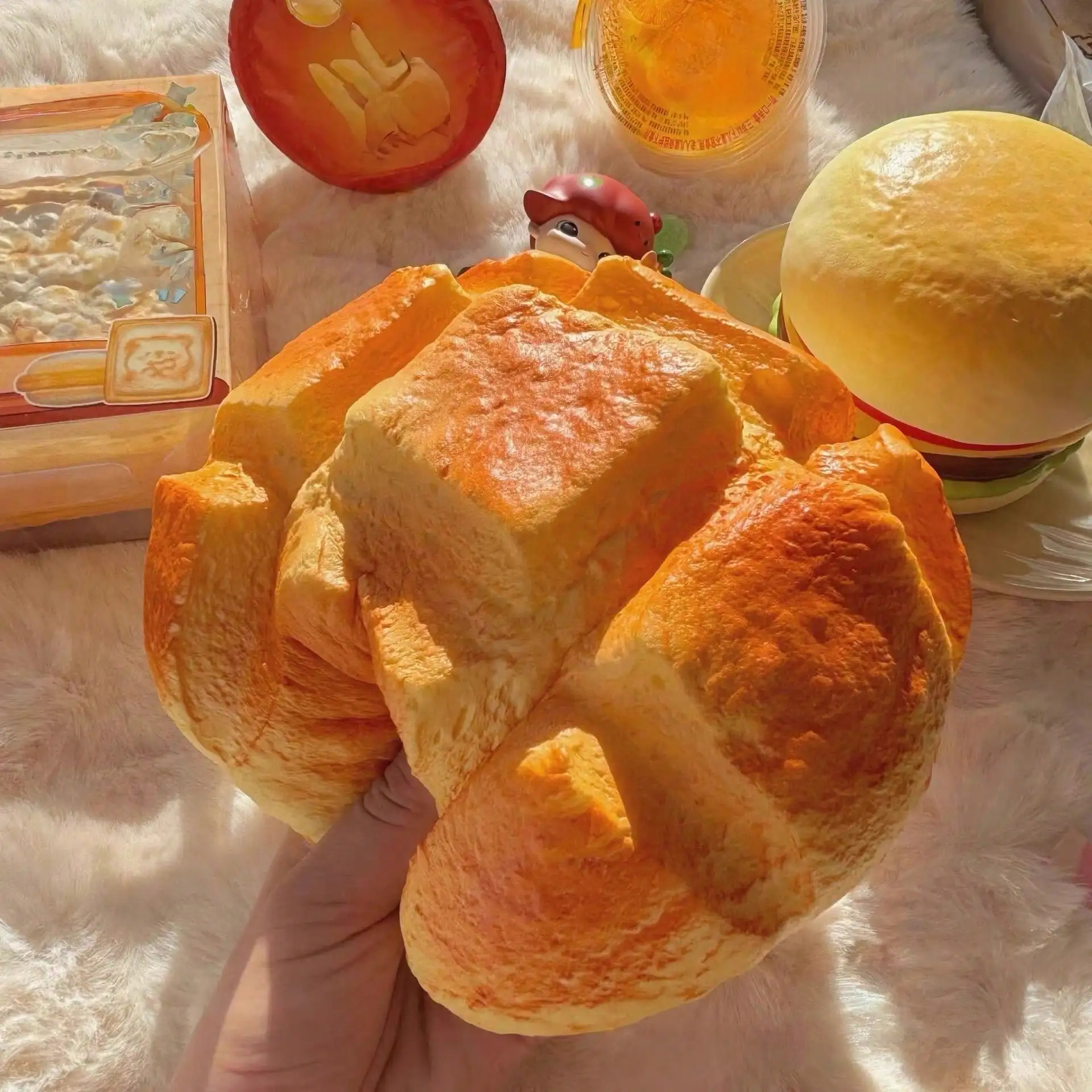 High-Quality Slow Rebound Soft Bread, Square Ultra-Thin Cheese Ball Soft Bouncy Toy, Super Large Pineapple Bun Stress Relief Toy, Fun Gift
High-Quality Slow Rebound Soft Bread, Square Ultra-Thin Cheese Ball Soft Bouncy Toy, Super Large Pineapple Bun Stress Relief Toy, Fun Gift