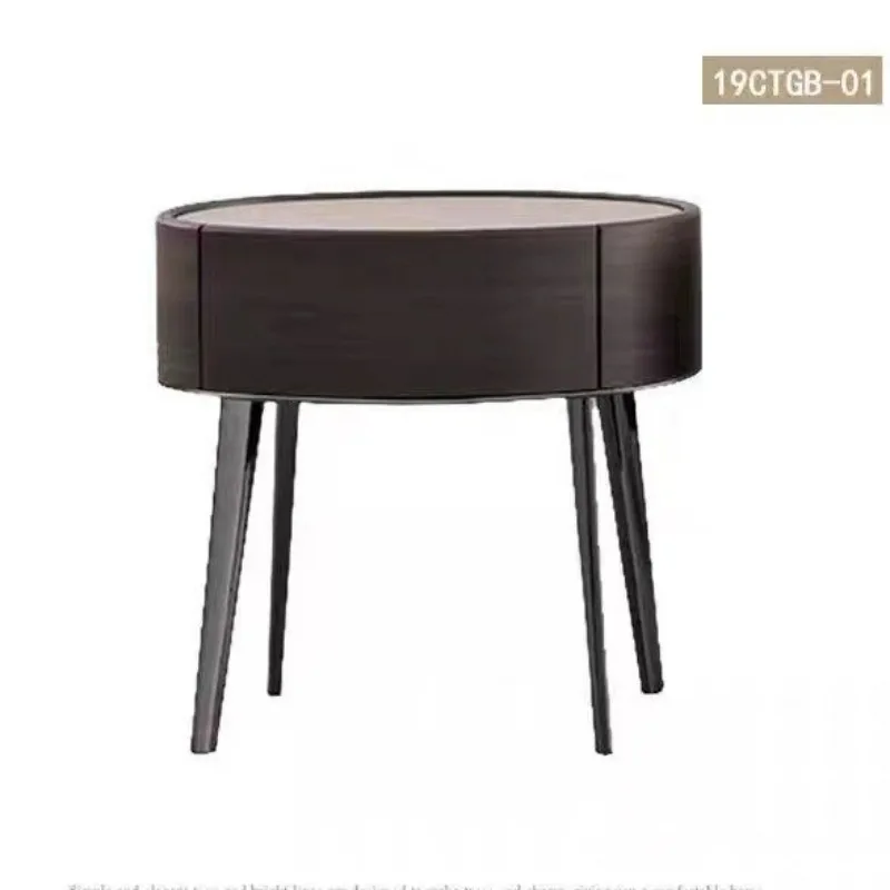 Italian minimalist smoked solid wood bedroom bedside table Small apartment light luxury oval bedside table Premium storage cabin
Italian minimalist smoked solid wood bedroom bedside table Small apartment light luxury oval bedside table Premium storage cabin