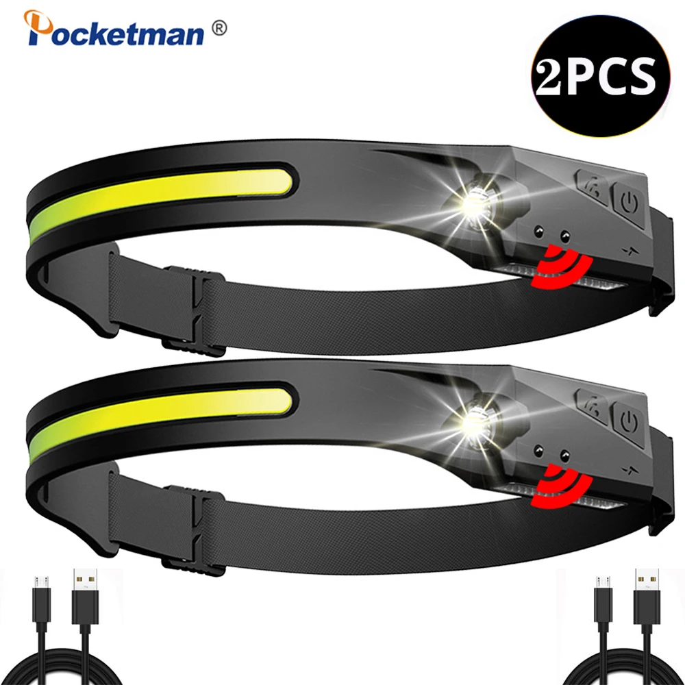 High Lumen COB+LED Headlamp USB Rechargeable Head Lamp Super Bright Waterproof Headlight for Outdoor Camping Hiking Running
High Lumen COB+LED Headlamp USB Rechargeable Head Lamp Super Bright Waterproof Headlight for Outdoor Camping Hiking Running