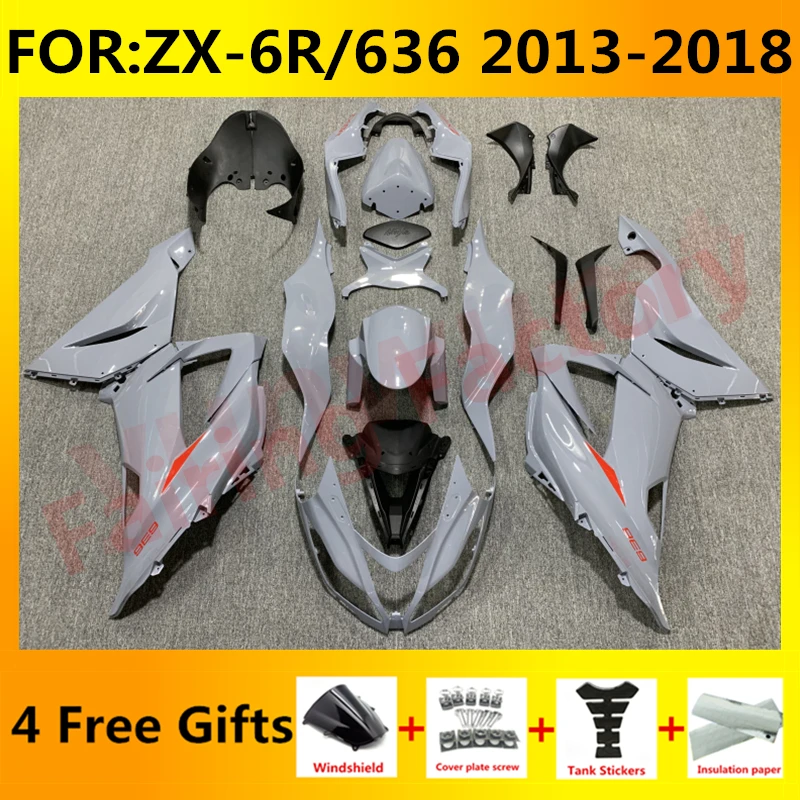 Motorcycle Fairings Kit fit for Ninja ZX-6R 2013 2014 2015 2016 2017 2018 ZX6R zx 6r 636 bodywork fairing kits set grey
Motorcycle Fairings Kit fit for Ninja ZX-6R 2013 2014 2015 2016 2017 2018 ZX6R zx 6r 636 bodywork fairing kits set grey