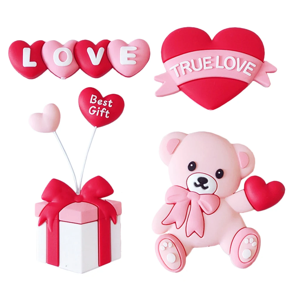 4pcs Topper Heart Shape Cake Decorations Picks Valentine Day Decor Lightweight Plastic Cake Insert
4pcs Topper Heart Shape Cake Decorations Picks Valentine Day Decor Lightweight Plastic Cake Insert