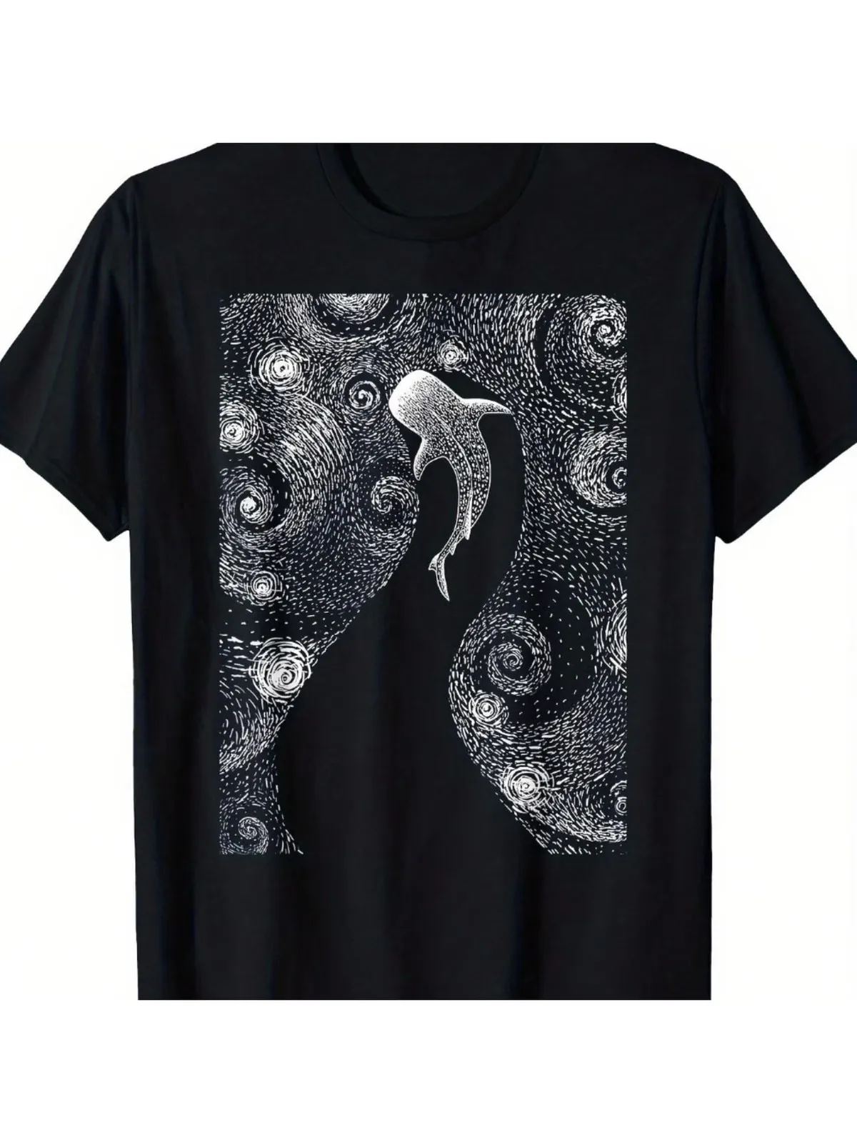 Men'S Whale Shark Graphic T-Shirt - Black & Nautical Whale Shark Design with Sta
Men'S Whale Shark Graphic T-Shirt - Black & Nautical Whale Shark Design with Sta