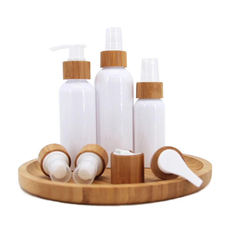 Round Shoulder White Plastic Atomizer Spray Pump Bottle Biodegradable Plastic Spray Compostable Bottle Shampoo Bottle Bamboo Cap
Round Shoulder White Plastic Atomizer Spray Pump Bottle Biodegradable Plastic Spray Compostable Bottle Shampoo Bottle Bamboo Cap