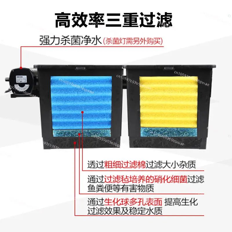 Large Koi Fish Pond Circulating Water Filter | Biochemical Filtration System Water Circulation Tank for Fish Farming Pond
Large Koi Fish Pond Circulating Water Filter | Biochemical Filtration System Water Circulation Tank for Fish Farming Pond