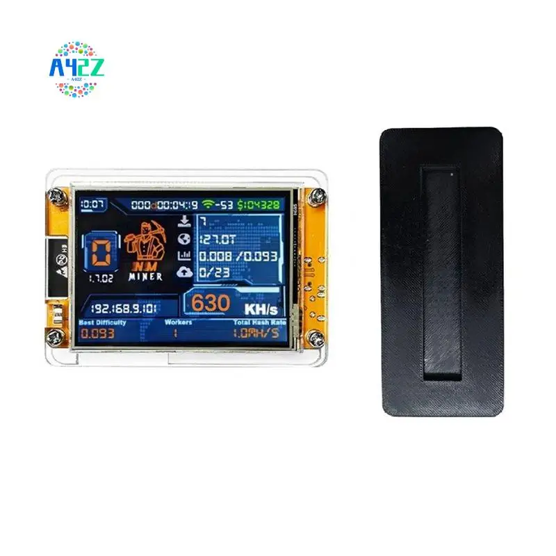 A42Z-630KH/S Nmminer Nerdminer+Stand 2.8 Inch Smart Display Upgraded Harshrate Bitcoin Crypto Solo Lottery Miner Nerdminer
A42Z-630KH/S Nmminer Nerdminer+Stand 2.8 Inch Smart Display Upgraded Harshrate Bitcoin Crypto Solo Lottery Miner Nerdminer