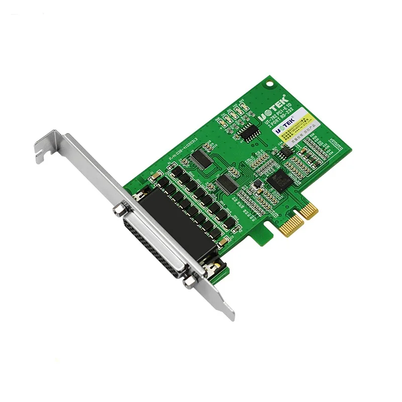 UT-782 2-Port Industrial RS-232 PCI-E Multi-Serial Port Card 600W lightning surge 15KV ESD protection each line
UT-782 2-Port Industrial RS-232 PCI-E Multi-Serial Port Card 600W lightning surge 15KV ESD protection each line
