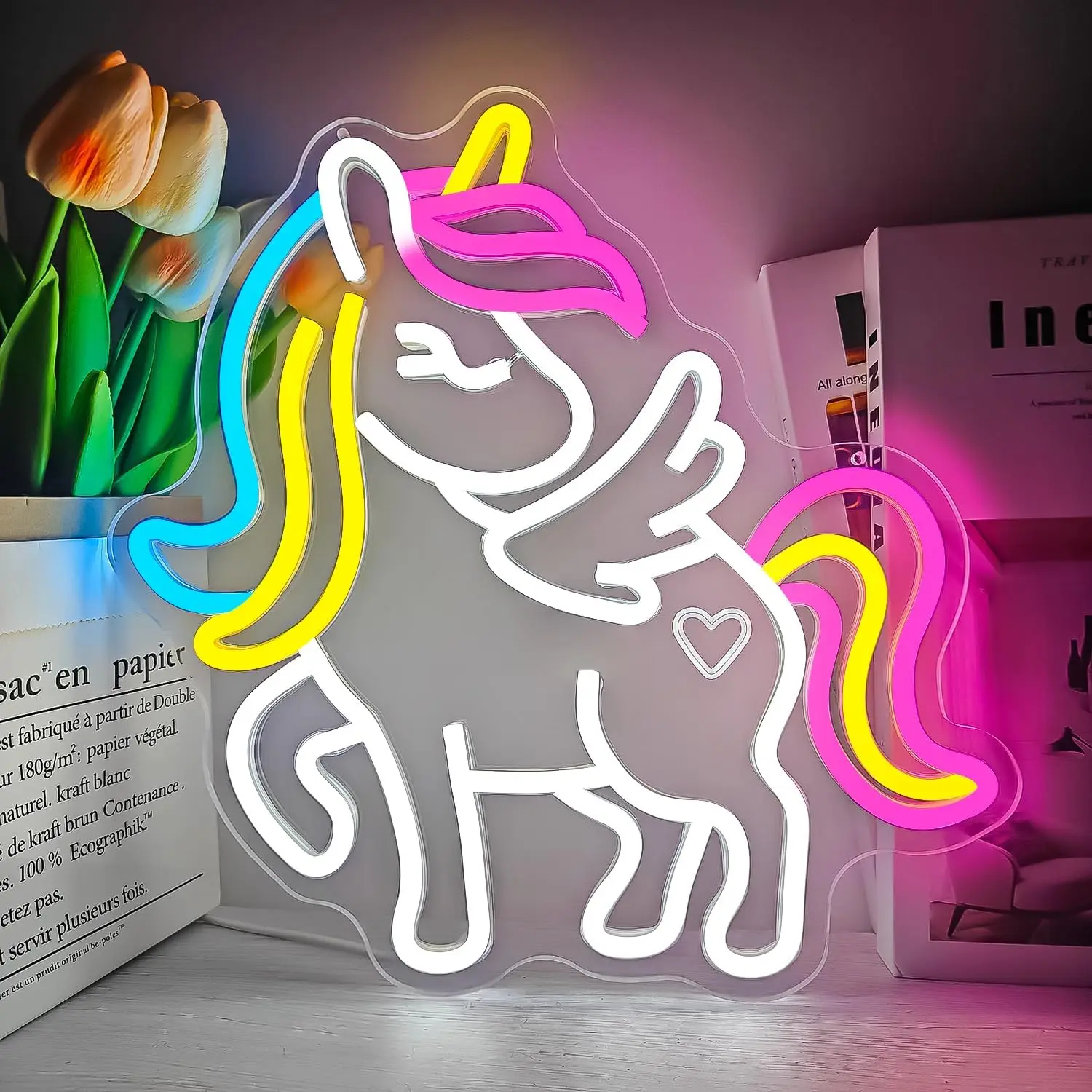 Неоновая вывеска «Единорог» с USB-подсветкой для игровой комнаты, бара, дома, спальни, декоративный ночник, персонализированный подарок на Рождество
Неоновая вывеска «Единорог» с USB-подсветкой для игровой комнаты, бара, дома, спальни, декоративный ночник, персонализированный подарок на Рождество