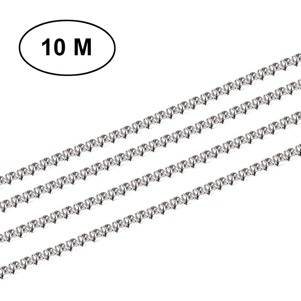 11Yards Crystal Rhinestone Claw Chain Glass Diamond Brass Sturdy DIY Jewelry Decor Wedding Bridal Costumes Cake Phone
11Yards Crystal Rhinestone Claw Chain Glass Diamond Brass Sturdy DIY Jewelry Decor Wedding Bridal Costumes Cake Phone