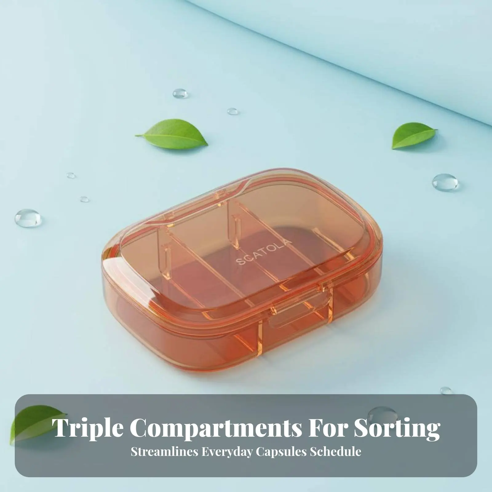 4-Compartment Container Portable 4-Compartment Round Pillbox Food-Safe Closureed Design for Seniors, While Traveling
4-Compartment Container Portable 4-Compartment Round Pillbox Food-Safe Closureed Design for Seniors, While Traveling