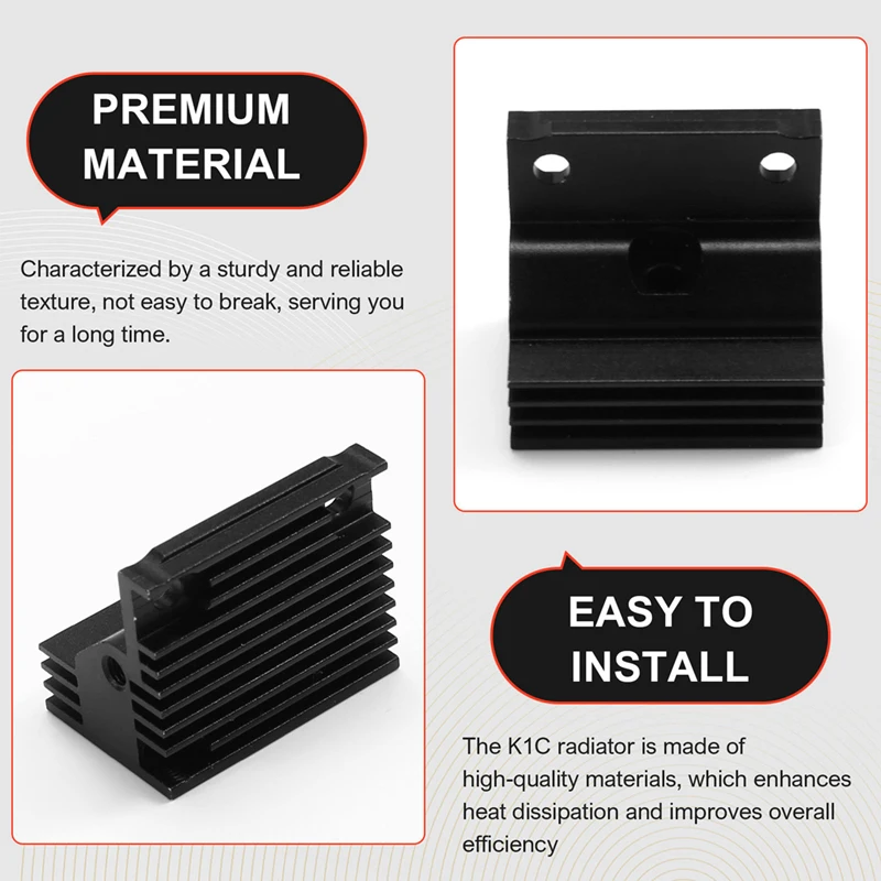 For Creality K1C Heat Sink Radiator 3D Printer Cooling Heatsink Accessory 3D Printer Cooling Heatsink Accessory
For Creality K1C Heat Sink Radiator 3D Printer Cooling Heatsink Accessory 3D Printer Cooling Heatsink Accessory