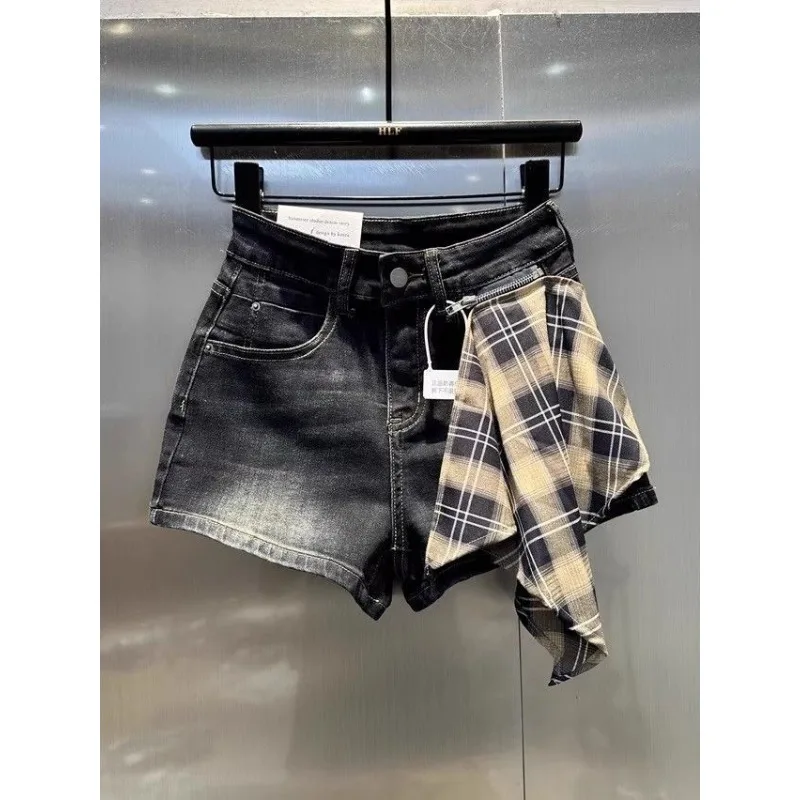 Модные осенние 2023, новый дизайн, клетчатые джинсовые шорты, женские популярные шорты для девочек, тонкие шорты с карманами на пуговицах
Модные осенние 2023, новый дизайн, клетчатые джинсовые шорты, женские популярные шорты для девочек, тонкие шорты с карманами на пуговицах