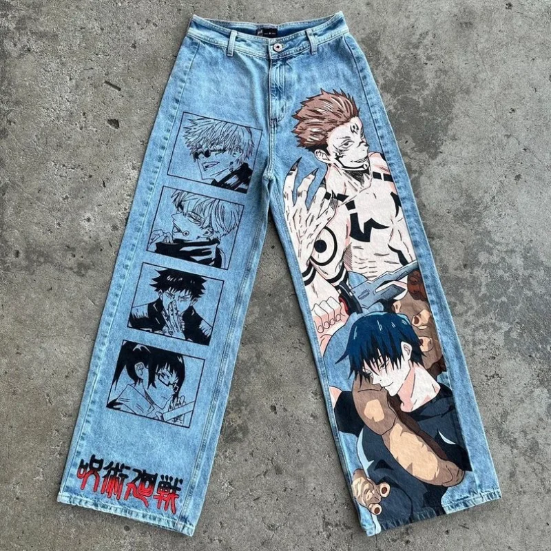 Новый Jujutsu Kaisen Harajuku Аниме Y2k Мешковатые джинсы в стиле панк Популярный принт Широкие джинсовые брюки Джинсы Уличная одежда Брюки Мужская одежда
Новый Jujutsu Kaisen Harajuku Аниме Y2k Мешковатые джинсы в стиле панк Популярный принт Широкие джинсовые брюки Джинсы Уличная одежда Брюки Мужская одежда
