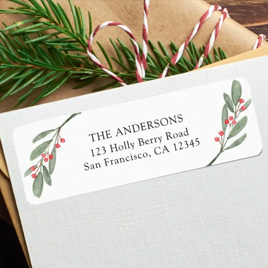 50pcs Christmas Holiday Return Address Label Stickers Personalized Christmas Stickers Custom Rectangle Stickers
50pcs Christmas Holiday Return Address Label Stickers Personalized Christmas Stickers Custom Rectangle Stickers