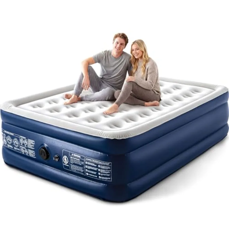 Camping Air Mattress Queen with Built in Pump 18" Thickness 660lbs Heavy Duty Comfortable Blow up Air Mattress with Carry Bag I
Camping Air Mattress Queen with Built in Pump 18" Thickness 660lbs Heavy Duty Comfortable Blow up Air Mattress with Carry Bag I