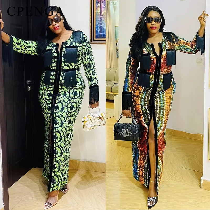 2023 Fall New in Print African Dress for Women Elegant Lady Wedding Evening Party Dresses Plus Size Long Sleeve Dashiki Clothing
2023 Fall New in Print African Dress for Women Elegant Lady Wedding Evening Party Dresses Plus Size Long Sleeve Dashiki Clothing