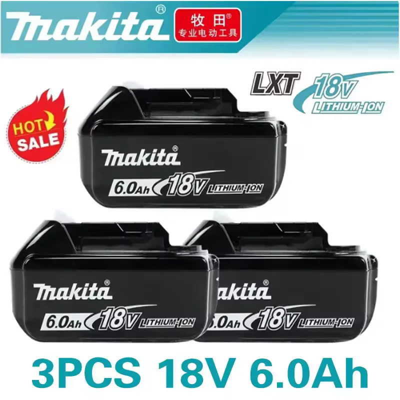 Оригинальный аккумулятор Makita, аккумулятор для инструментов Makita 18 В 6 Ач для сверла Makita LXT DTW700 DDF487 DTD173 DGA404 DJV182 HR140D ✅
Оригинальный аккумулятор Makita, аккумулятор для инструментов Makita 18 В 6 Ач для сверла Makita LXT DTW700 DDF487 DTD173 DGA404 DJV182 HR140D ✅