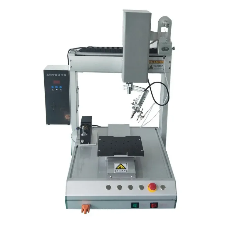 Desktop Non-standard Automatic Soldering Machine Double Head Double Station Soldering Equipment
Desktop Non-standard Automatic Soldering Machine Double Head Double Station Soldering Equipment