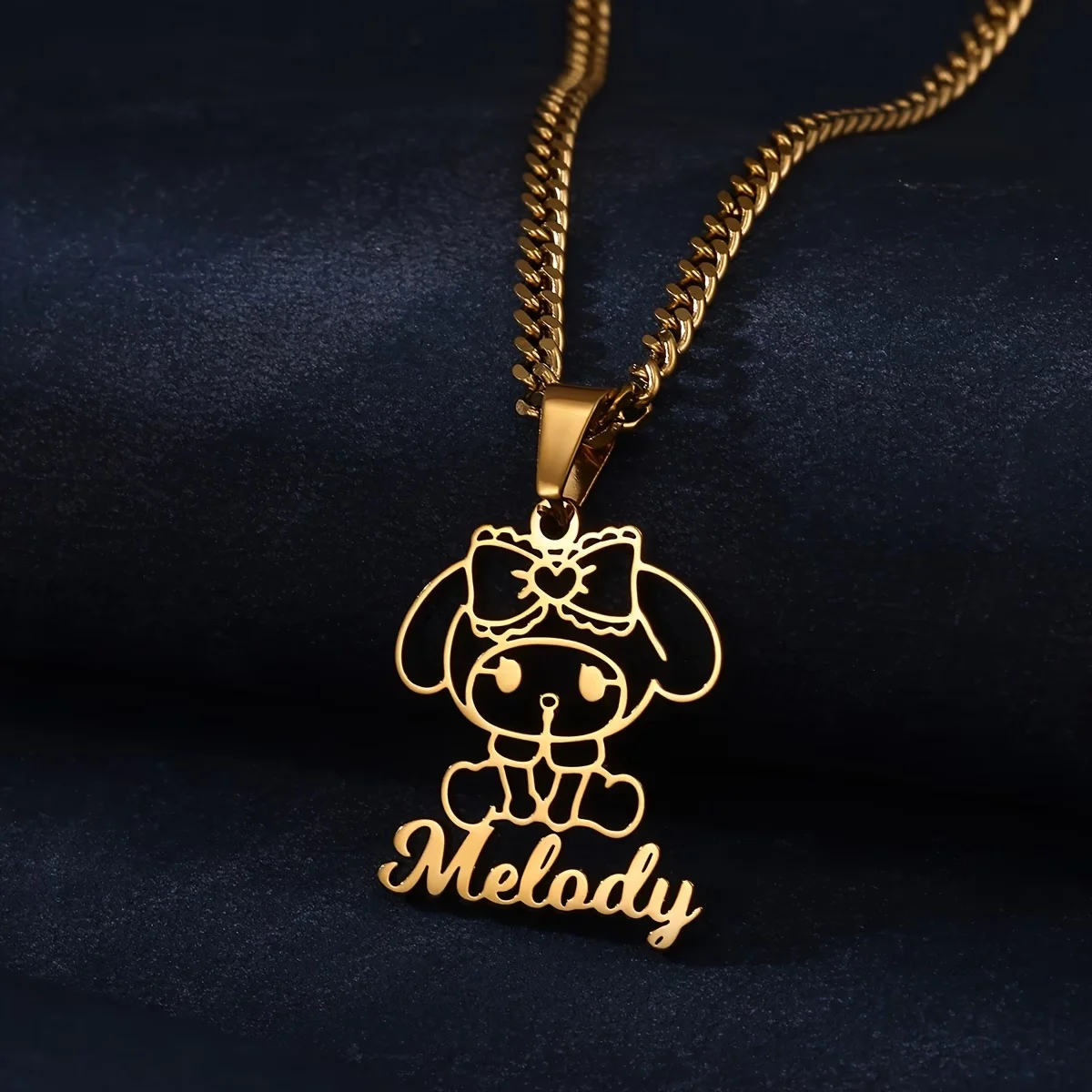Stainless Steel Custom Sanrio Bow My Melody Name Pendant Necklace Exquisite Personalized Cartoon Jewelry Women Girls Birthday
Stainless Steel Custom Sanrio Bow My Melody Name Pendant Necklace Exquisite Personalized Cartoon Jewelry Women Girls Birthday