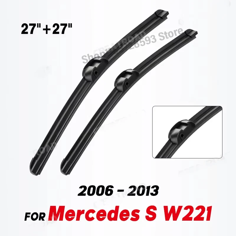Wiper LHD Front Wiper Blades For Mercedes Benz S-Class W221 2006 - 2013 Windshield Windscreen Clean Window Brush 27"+27"
Wiper LHD Front Wiper Blades For Mercedes Benz S-Class W221 2006 - 2013 Windshield Windscreen Clean Window Brush 27"+27"