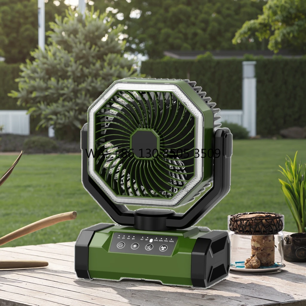 Portable Rechargeable Camping Fan with LED Lamp New Outdoor Electric Product for Picnics and Hotels
Portable Rechargeable Camping Fan with LED Lamp New Outdoor Electric Product for Picnics and Hotels