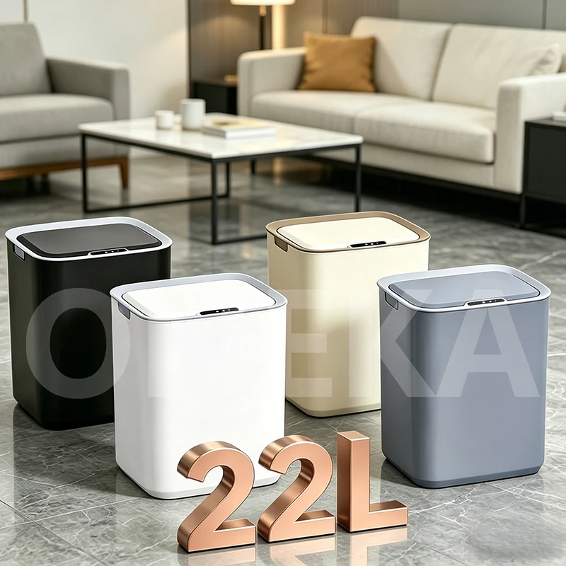 22L Smart Sensor Trash Can with built-in garbage bag retainer, ideal as a bathroom and toilet waste bin. Suitable for kitchen
22L Smart Sensor Trash Can with built-in garbage bag retainer, ideal as a bathroom and toilet waste bin. Suitable for kitchen