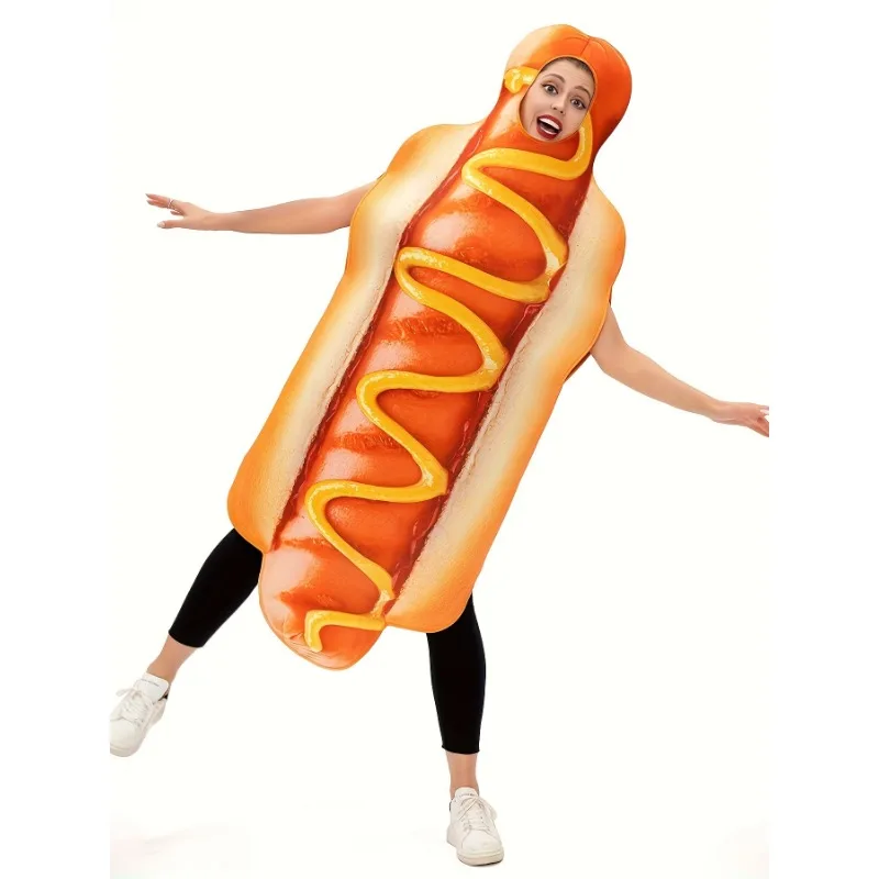 One piece Hot Dog Costume Funny Food themed Party Dress Novelty Outfit For Halloween And Festive Occasions Women Clothing
One piece Hot Dog Costume Funny Food themed Party Dress Novelty Outfit For Halloween And Festive Occasions Women Clothing