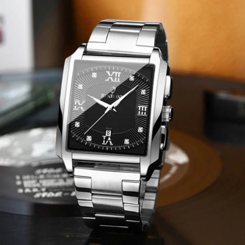 UTHAI прямоугольный мужской ремешок из нержавеющей стали, минималистичный спортивный уличный календарь, кварцевые часы, 30-метровые водонепроницаемые часы H167
UTHAI прямоугольный мужской ремешок из нержавеющей стали, минималистичный спортивный уличный календарь, кварцевые часы, 30-метровые водонепроницаемые часы H167