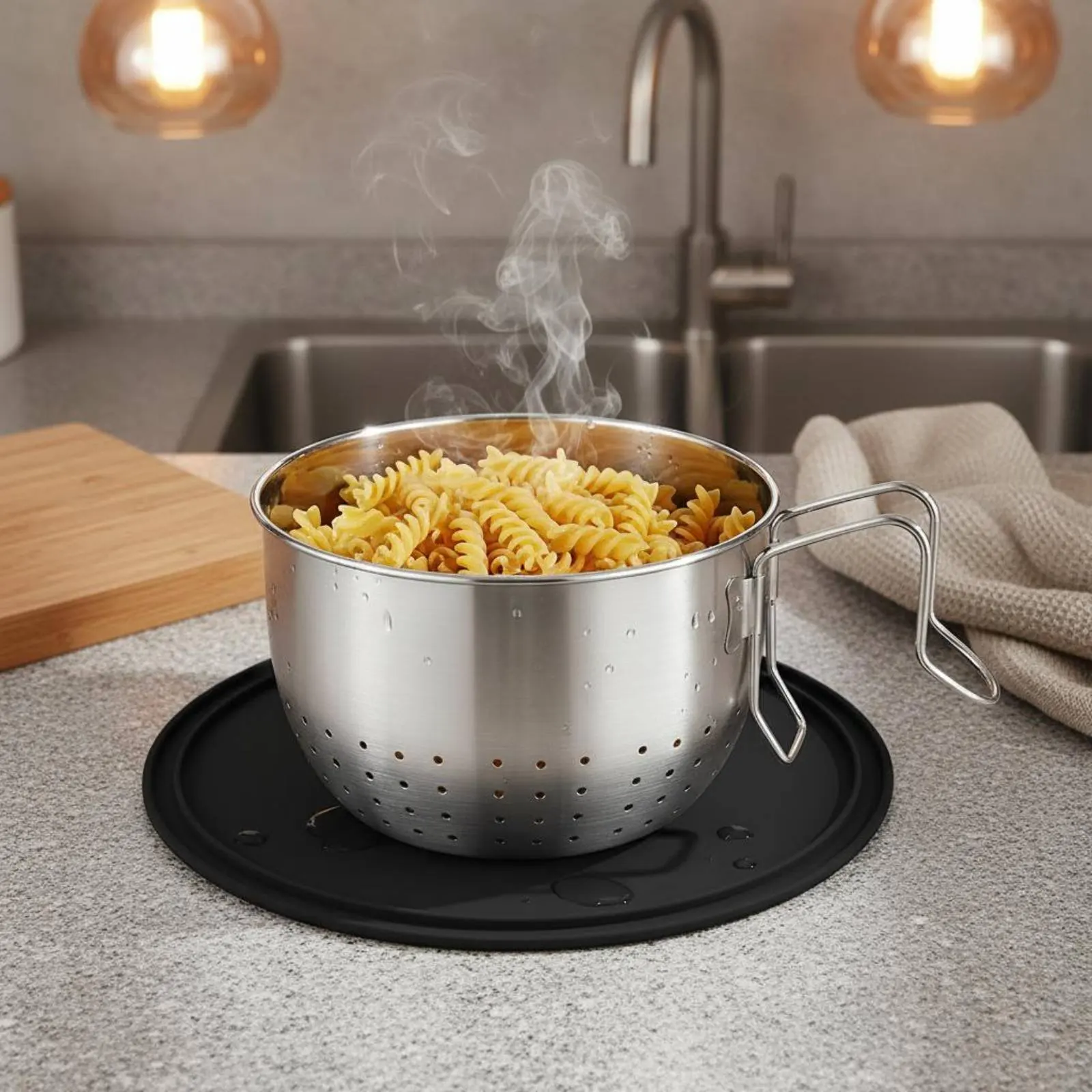 Kitchen Sink Food Waste Strainer Long-Lasting Stainless Steel Sink Colander Prevents Clogging Versatile
Kitchen Sink Food Waste Strainer Long-Lasting Stainless Steel Sink Colander Prevents Clogging Versatile