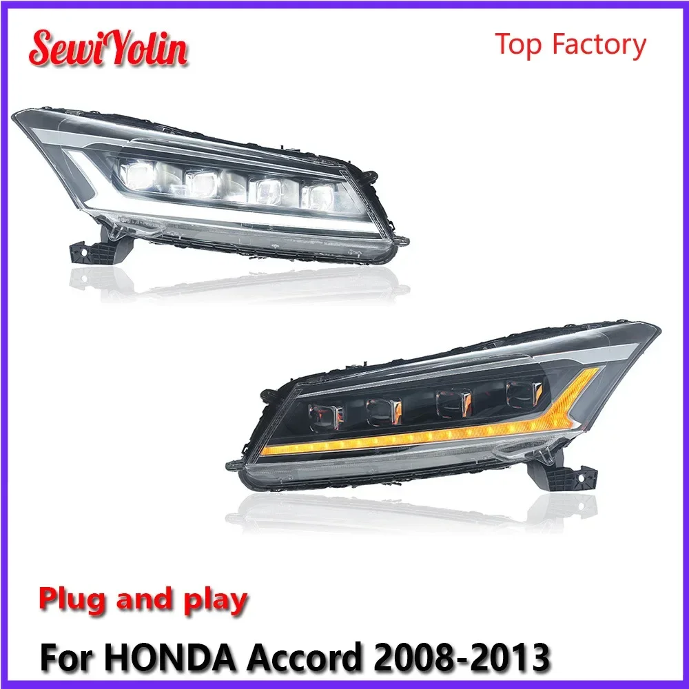 Автомобильные светодиодные фары в сборе для HONDA Accord 2008-2013, авто противотуманные фары DRL, стоп-сигнал, указатель поворота, Plug and Play
Автомобильные светодиодные фары в сборе для HONDA Accord 2008-2013, авто противотуманные фары DRL, стоп-сигнал, указатель поворота, Plug and Play