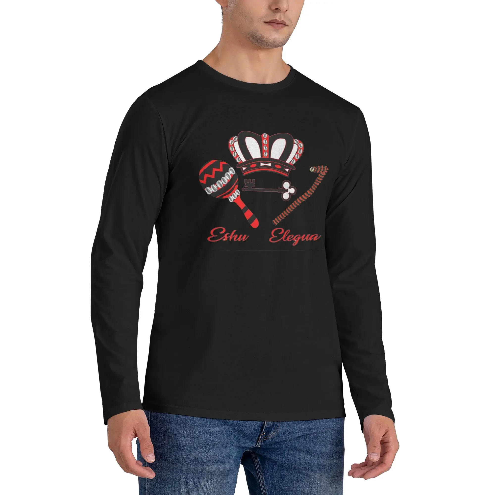 Eshu Eleggua Crown Men's Long Sleeved T-shirt Casual Round Neck T shirts Spring and Autumn Men tops
Eshu Eleggua Crown Men's Long Sleeved T-shirt Casual Round Neck T shirts Spring and Autumn Men tops