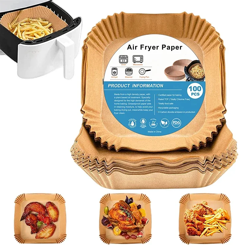 Air Fryer Paper, 100 Pieces Baking Paper, Non-Stick Parchment Paper for Frying, Baking, Cooking, Grilling and Oil Proof
Air Fryer Paper, 100 Pieces Baking Paper, Non-Stick Parchment Paper for Frying, Baking, Cooking, Grilling and Oil Proof