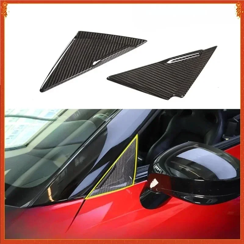 For Nissan GTR R35 Real Dry Carbon Fiber 08-2016 Exterior Window A-pillar Triangular Decorative Sticker Modification Body Kit
For Nissan GTR R35 Real Dry Carbon Fiber 08-2016 Exterior Window A-pillar Triangular Decorative Sticker Modification Body Kit