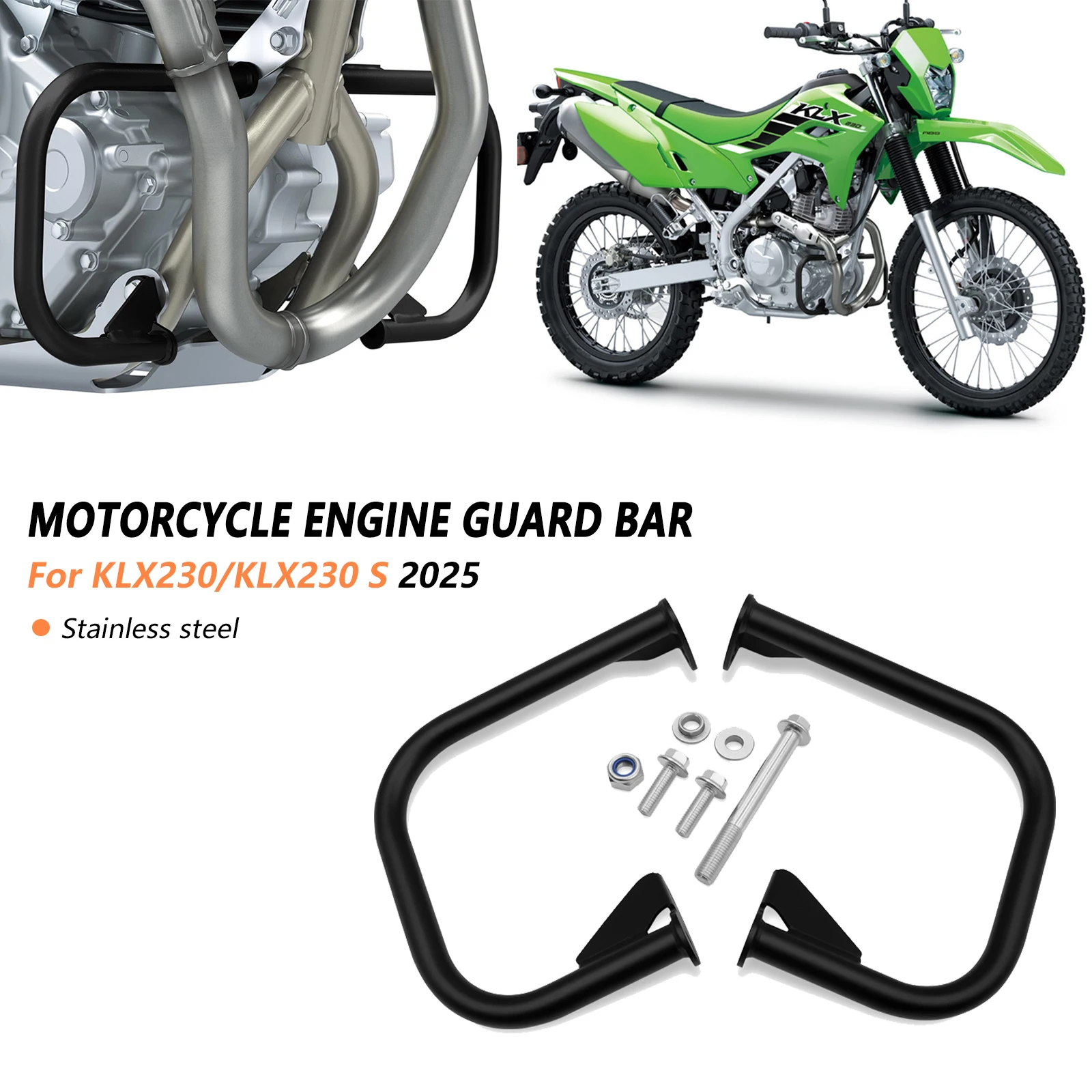 Для KLX230 2025 KLX 230S 2025 KLX 230 S 2025 защита двигателя мотоцикла, защита двигателя, защита от столкновений, рамка бампера двигателя
Для KLX230 2025 KLX 230S 2025 KLX 230 S 2025 защита двигателя мотоцикла, защита двигателя, защита от столкновений, рамка бампера двигателя