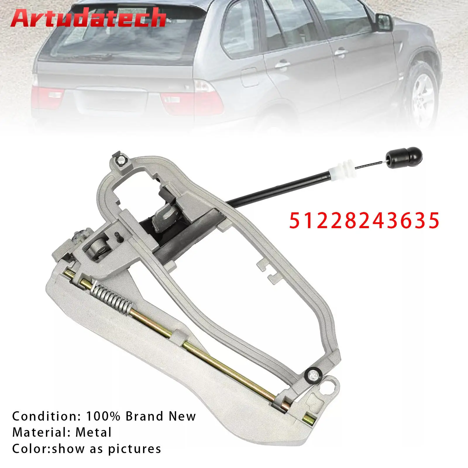 Artudatech Rear Left Door Handle Carrier Outer 51228243635 For BMW E53 X5 Car Accessories
Artudatech Rear Left Door Handle Carrier Outer 51228243635 For BMW E53 X5 Car Accessories
