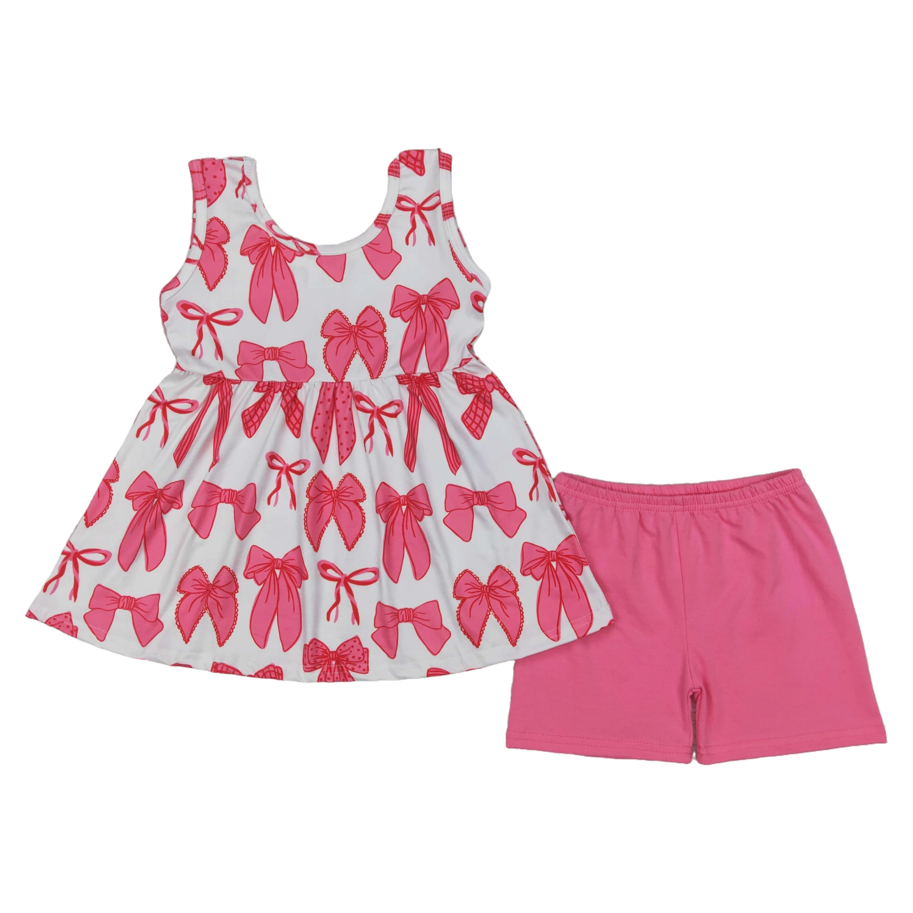 Wholesale Children Infant Outfit Baby Girl Sets Toddler Pink Sleeveless Bows Shirt Top Cotton Clothes Kids Shorts Clothing
Wholesale Children Infant Outfit Baby Girl Sets Toddler Pink Sleeveless Bows Shirt Top Cotton Clothes Kids Shorts Clothing