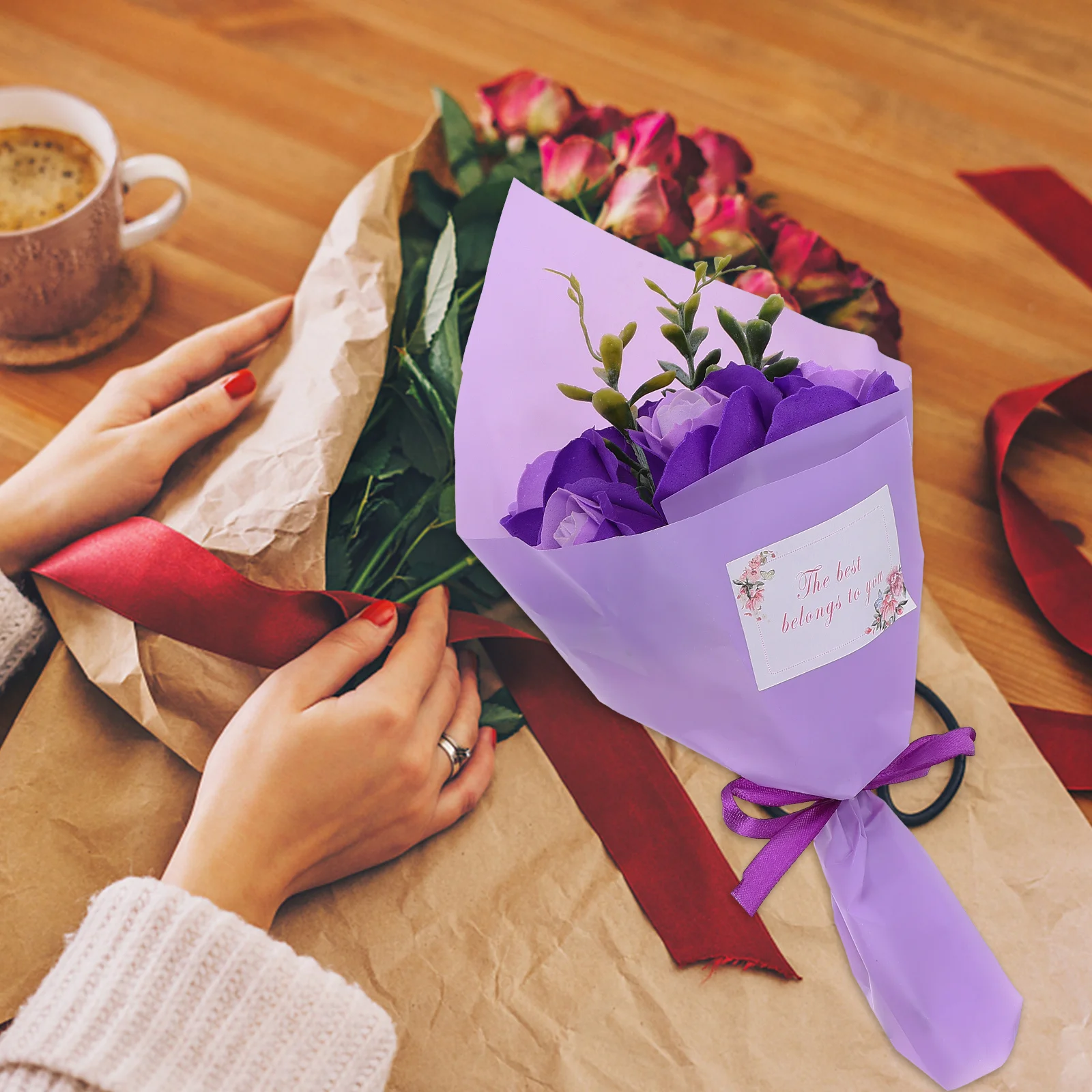 1Pcs Artificial Soap Rose Bouquet Elegant Handmade Decoration for Hotel Party Photography Unique Moisturizing Gift for Mother
1Pcs Artificial Soap Rose Bouquet Elegant Handmade Decoration for Hotel Party Photography Unique Moisturizing Gift for Mother