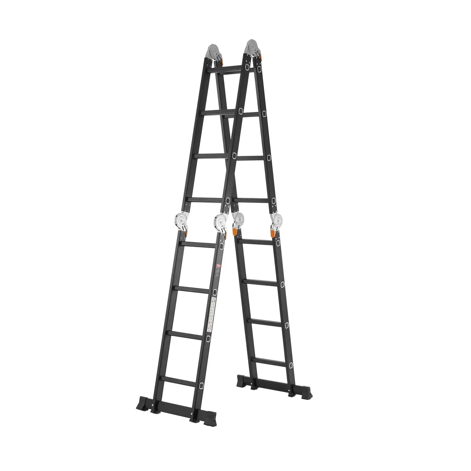 7-in-1 Multi-Purpose Folding Ladder – 4-Step, 15.5 ft Reach Height with Scaffolding Plank
7-in-1 Multi-Purpose Folding Ladder – 4-Step, 15.5 ft Reach Height with Scaffolding Plank
