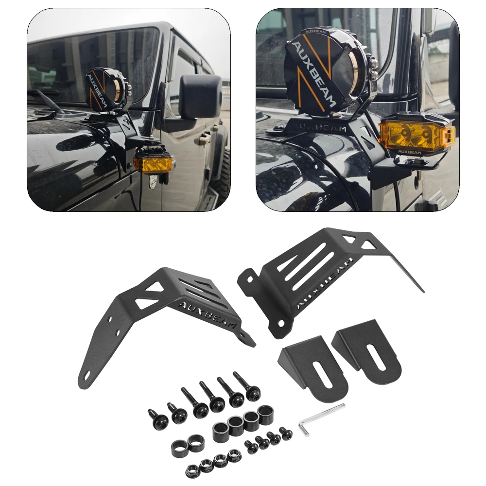 AUXBEAM LED Light Pods Dual A-Pillar Mounting Brackets M10 / M8 Iron for Jeep Wrangler JL 2018-2025 2-5 inch PODS LIGHTS
AUXBEAM LED Light Pods Dual A-Pillar Mounting Brackets M10 / M8 Iron for Jeep Wrangler JL 2018-2025 2-5 inch PODS LIGHTS