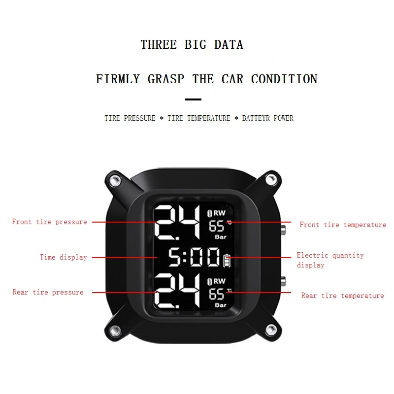 KA-380 TPMS External Sensor Kingauto Intelligent Tire Pressure Monitoring System 12V 1.5Psi Accuracy CE Certified For All Cars
KA-380 TPMS External Sensor Kingauto Intelligent Tire Pressure Monitoring System 12V 1.5Psi Accuracy CE Certified For All Cars