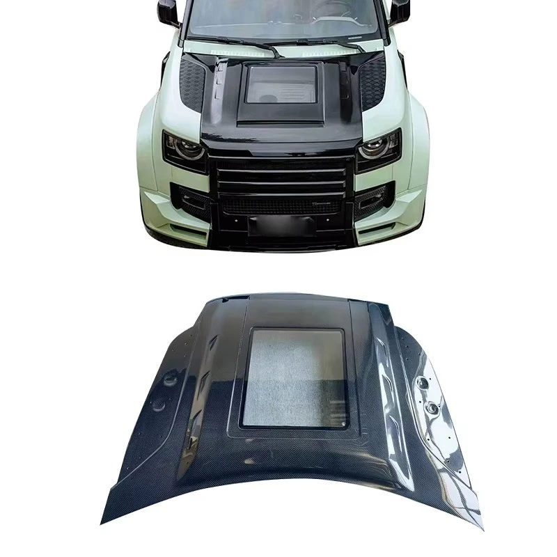 Dry Carbon Fiber Engine Hood Cover for Range Rover Defender Transparent Bonnet Perfect Fitment
Dry Carbon Fiber Engine Hood Cover for Range Rover Defender Transparent Bonnet Perfect Fitment